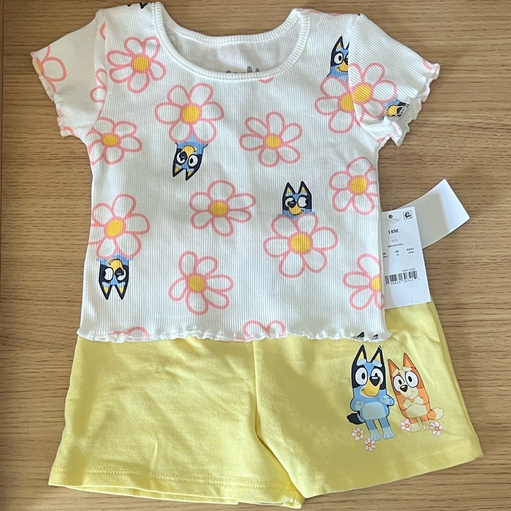 Bluey Girls 2 Piece Set Size 18 Months